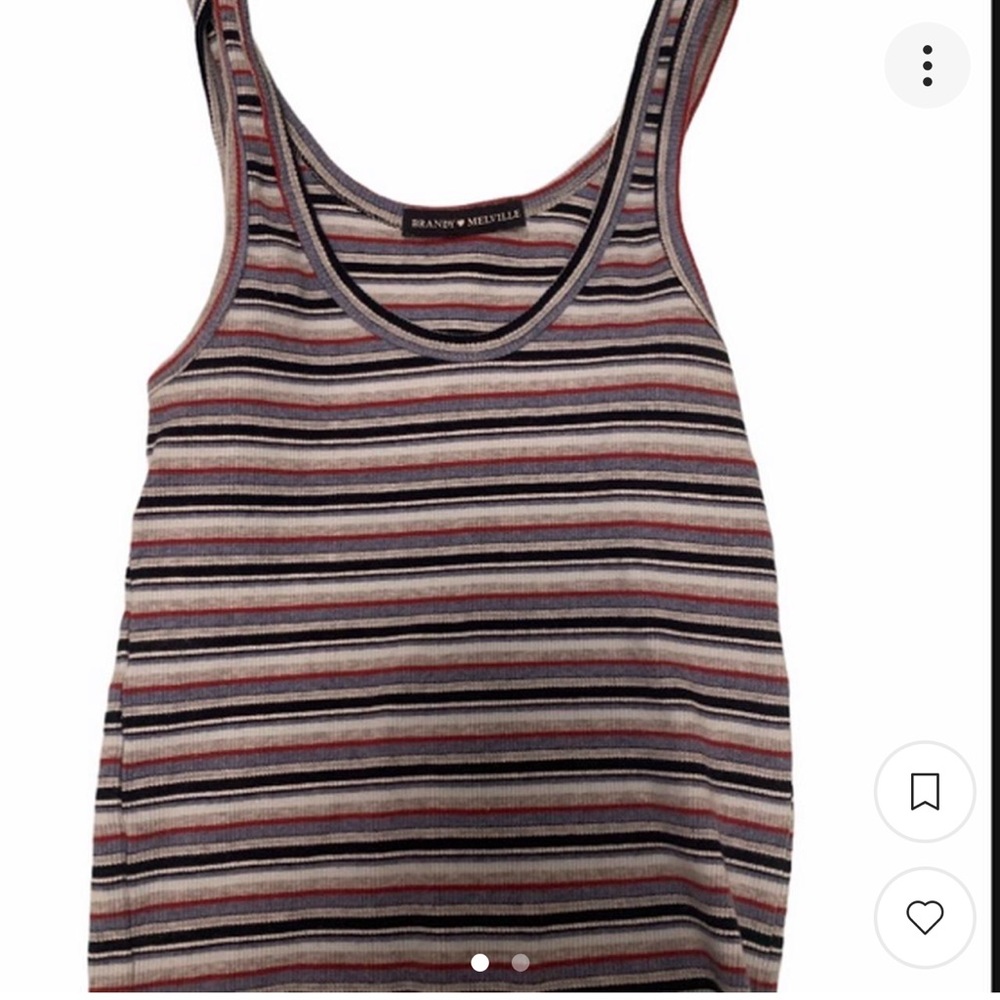 Brandy melville stripped tank top